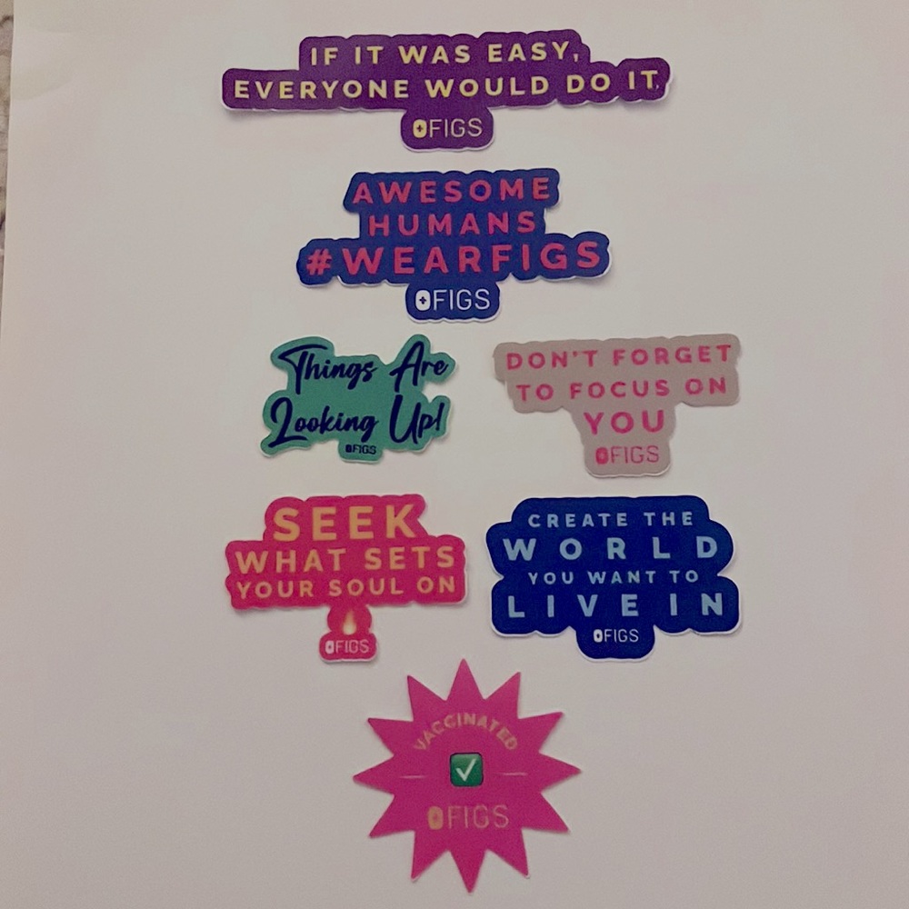 FIGS stickers